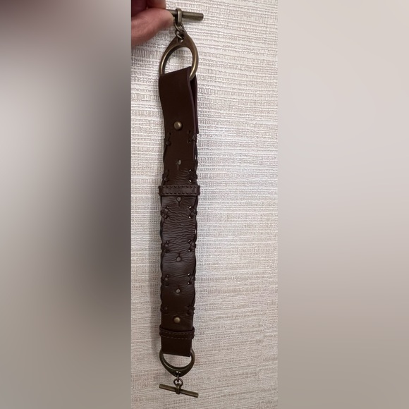 HYPE Suede LEATHER Slouch HOBO Buckle PURSE Bag - Picture 16 of 16